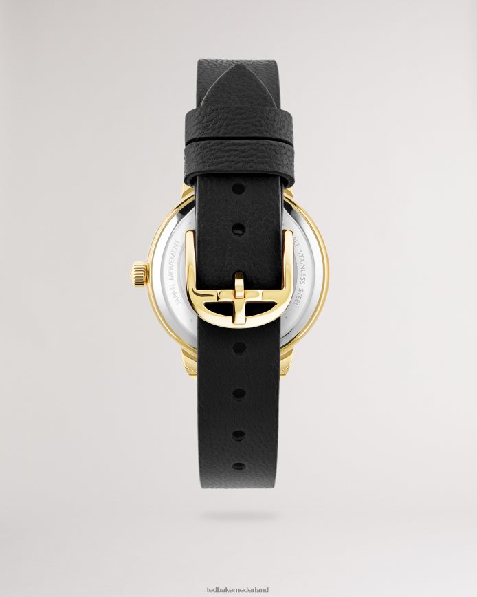 Ted Baker devas magnolia horloge met veganistisch leren bandje zwart accessoires vrouwen 6R02N1124