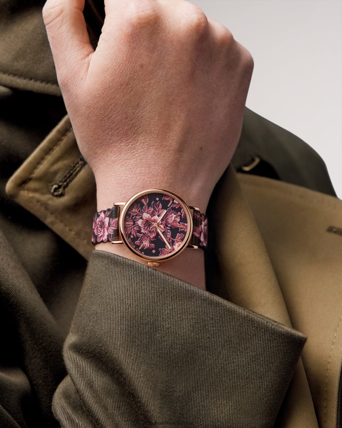 Ted Baker phylli glitched horloge met bloemenprint zwart accessoires vrouwen 6R02N1166
