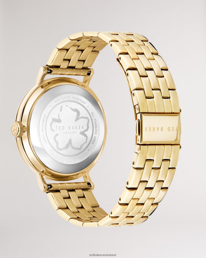 Ted Baker pippp vintage horloge met bloemenprint gouden kleur accessoires vrouwen 6R02N1140