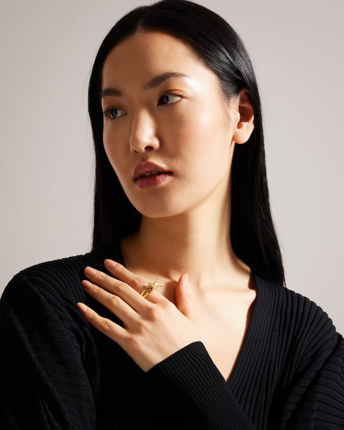 Ted Baker rabbela konijnenring gouden kleur accessoires vrouwen 6R02N1104