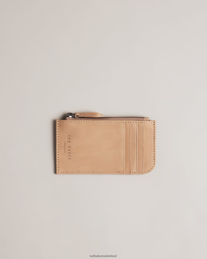 Ted Baker Kaarthouder van nubuckleer nodig bruin accessoires vrouwen 6R02N1032