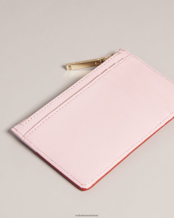 Ted Baker huni hart-ritskaarthouder bleekroze accessoires vrouwen 6R02N956