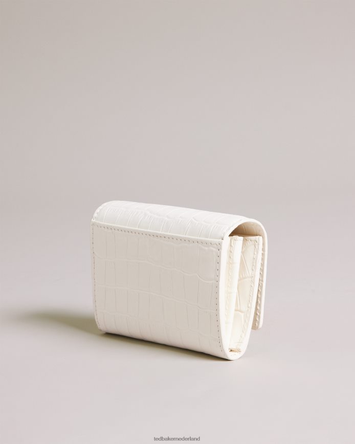 Ted Baker Stenen lederen imitatie krokodillentas ivoor accessoires vrouwen 6R02N999