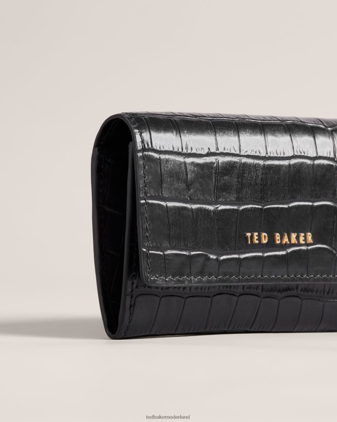 Ted Baker Stenen lederen imitatie krokodillentas zwart accessoires vrouwen 6R02N1004
