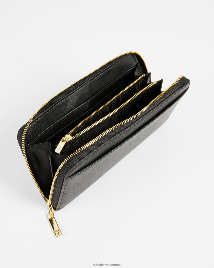 Ted Baker kanten grote portemonnee zwart accessoires vrouwen 6R02N1184