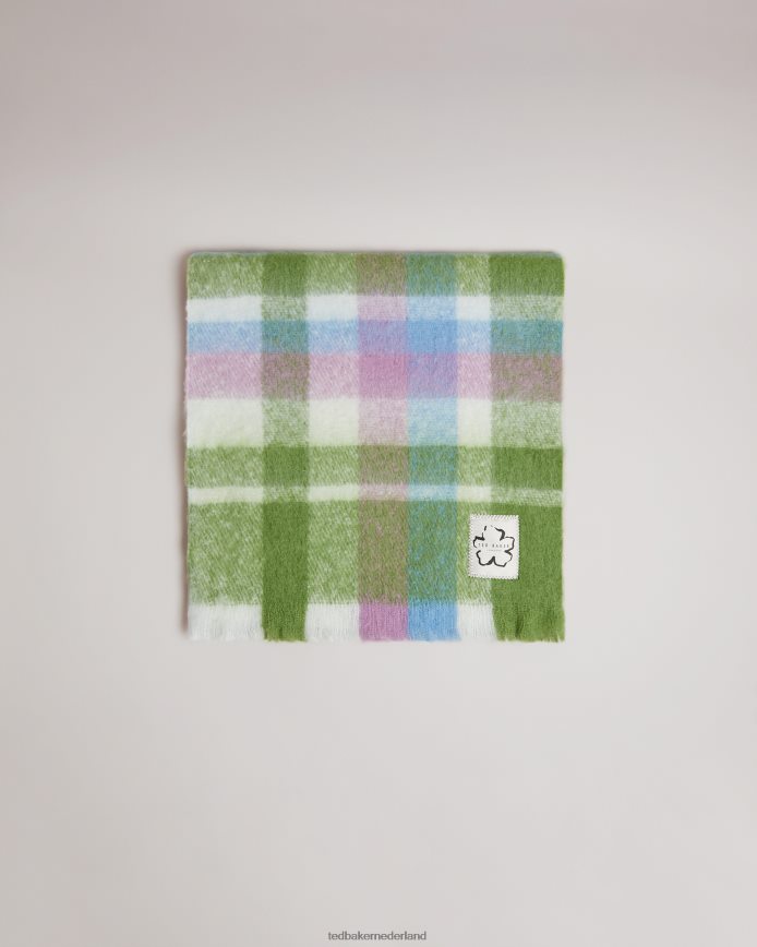 Ted Baker Charloa geruite sjaal licht groen accessoires vrouwen 6R02N954