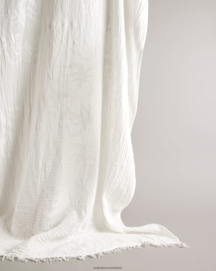 Ted Baker becckie getextureerde geweven sjaal ecru accessoires vrouwen 6R02N945