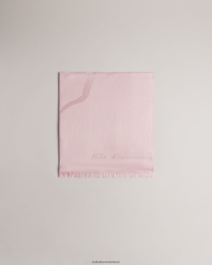 Ted Baker shersa magnolia sjaal bleekroze accessoires vrouwen 6R02N1165