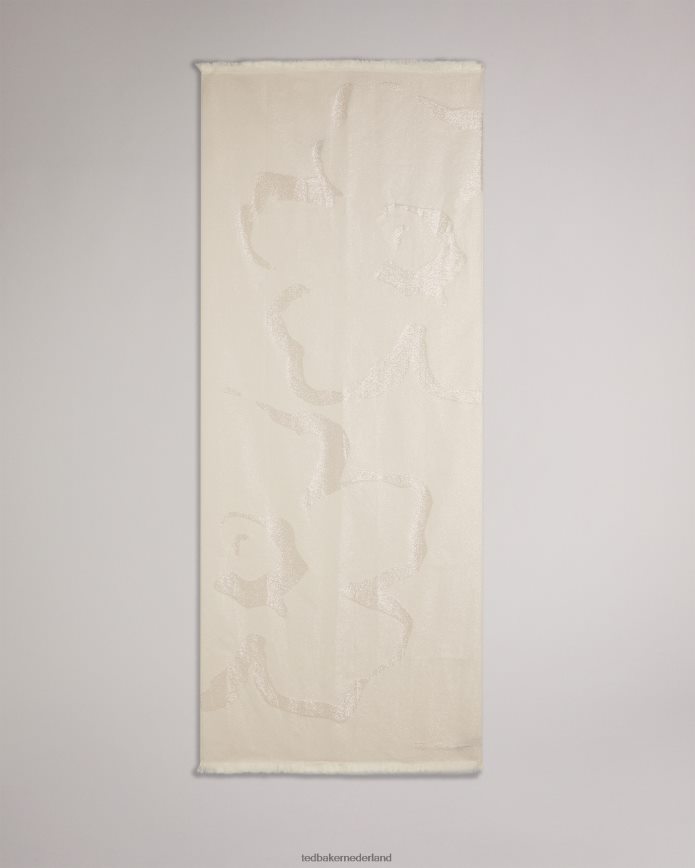 Ted Baker shersa magnolia sjaal natuurlijk accessoires vrouwen 6R02N1167