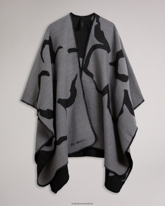 Ted Baker verkrijgbaar magnolia poncho lichtgrijs accessoires vrouwen 6R02N965