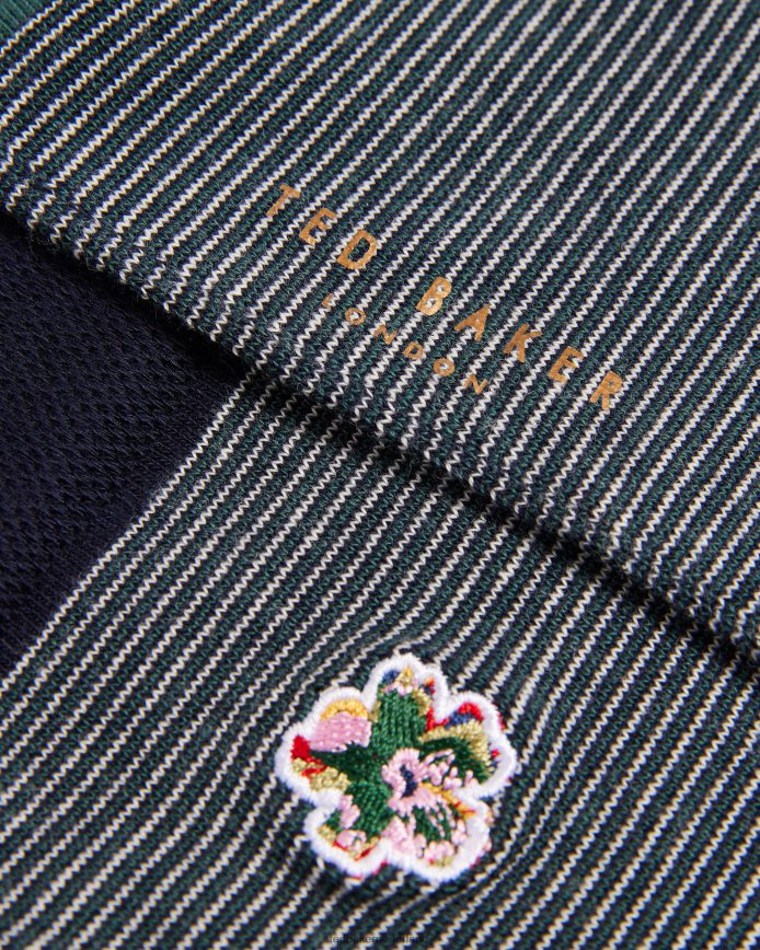 Ted Baker huizen gestreepte sokken groente accessoires vrouwen 6R02N1129