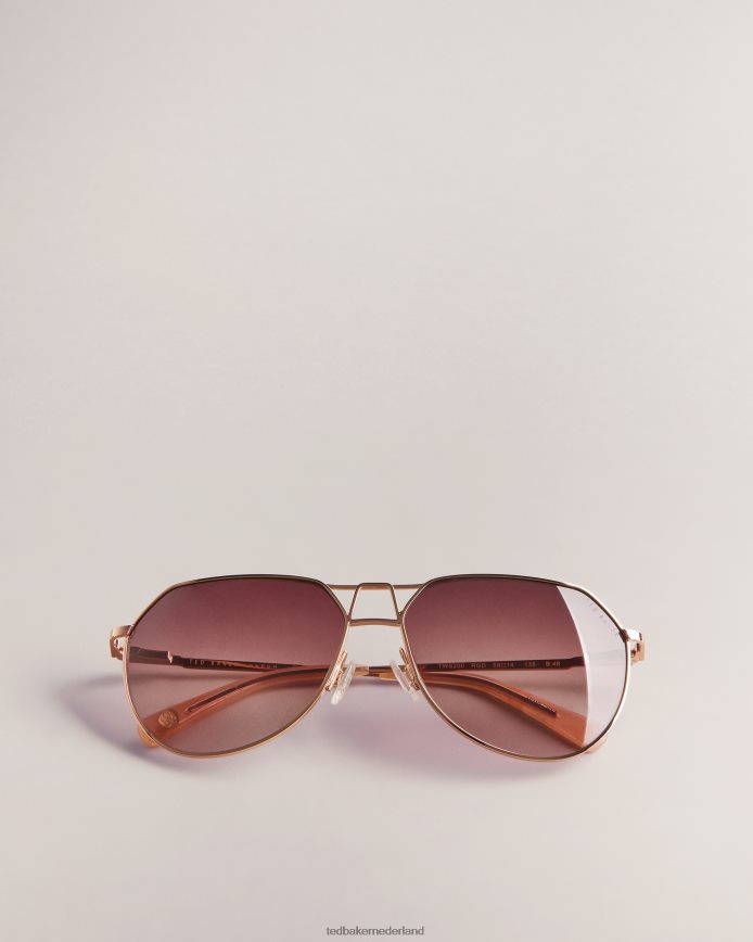 Ted Baker avocet pilotenzonnebril roségouden kleur accessoires vrouwen 6R02N1138