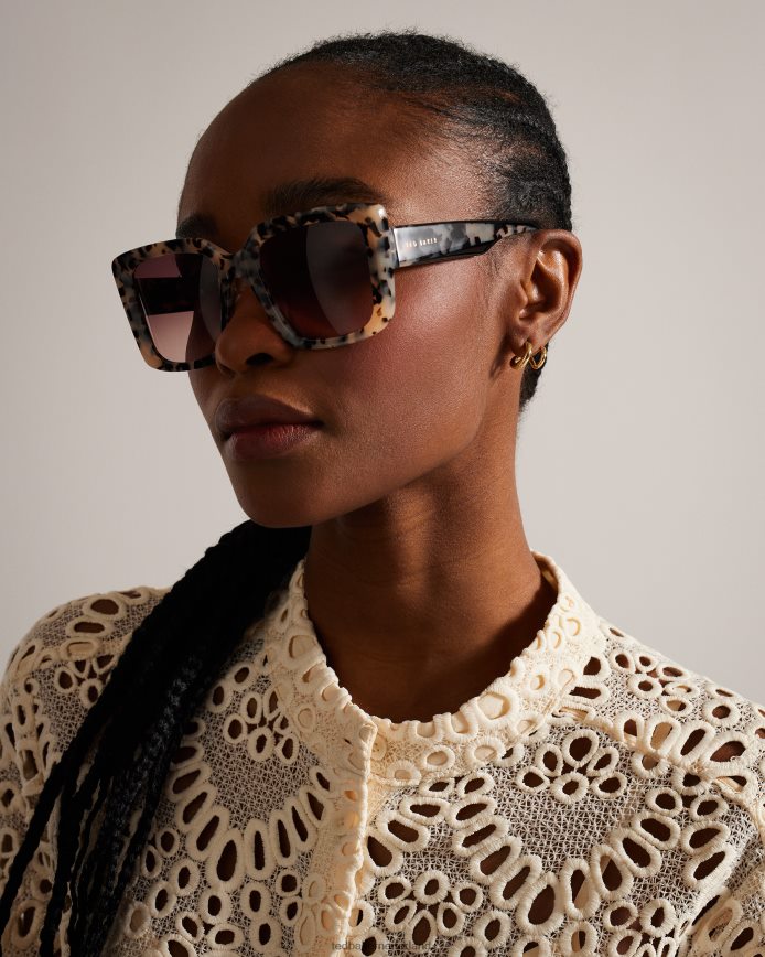 Ted Baker doxies zonnebril met dik vierkant montuur schildpad accessoires vrouwen 6R02N1162