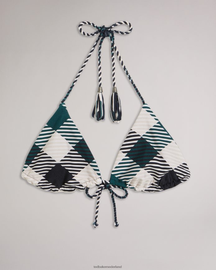 Ted Baker Jasalie omkeerbare driehoekige bikinitop wit kleding vrouwen 6R02N372