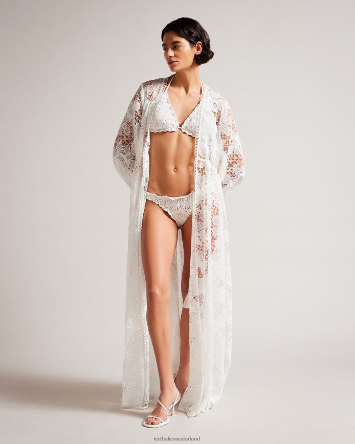 Ted Baker Lileth driehoekige bikinitop met ruchesdetail wit kleding vrouwen 6R02N405