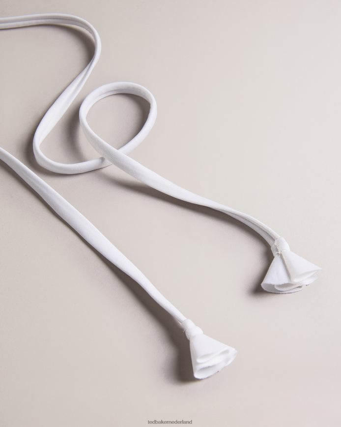 Ted Baker Lileth driehoekige bikinitop met ruchesdetail wit kleding vrouwen 6R02N405