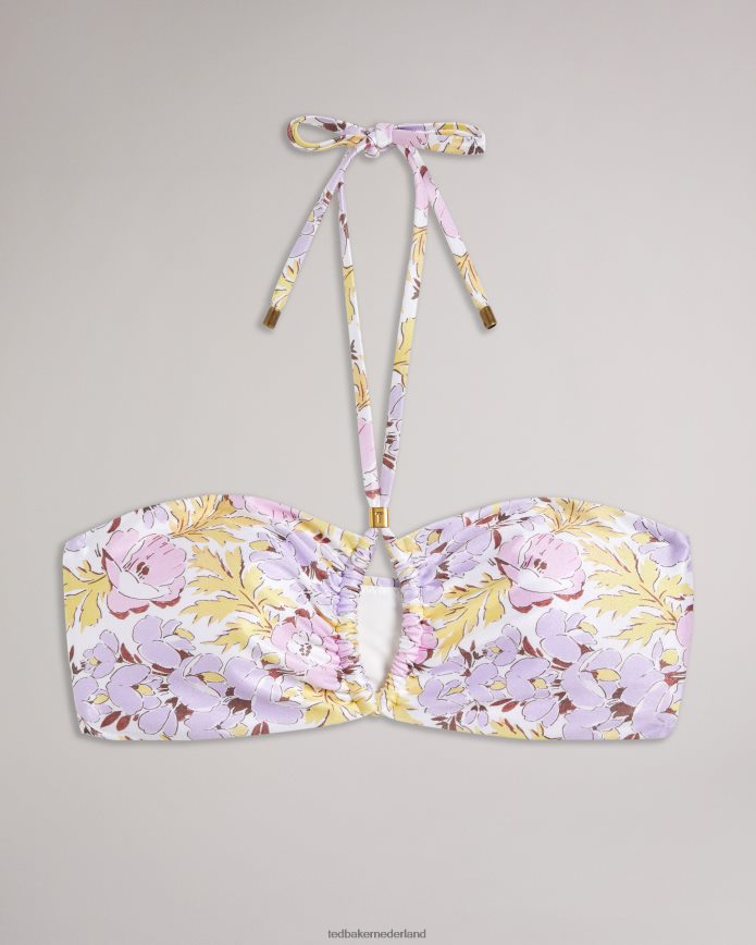 Ted Baker Telisea bikinitop met uitgesneden details wit kleding vrouwen 6R02N415