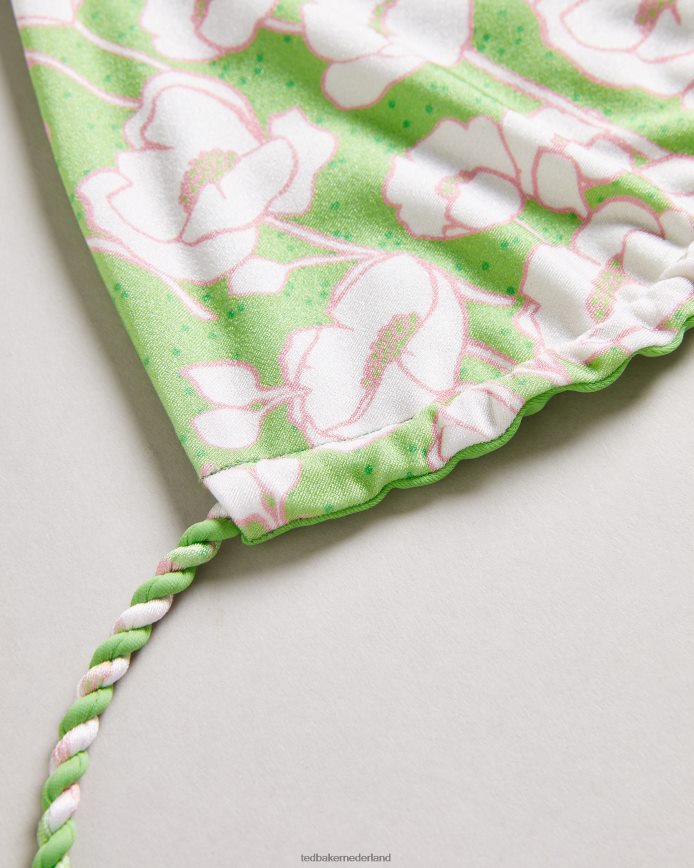 Ted Baker raela omkeerbare bikinitop met klaprozenprint groente kleding vrouwen 6R02N416