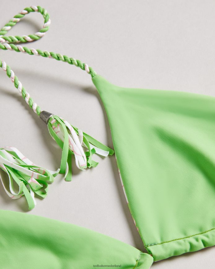 Ted Baker raela omkeerbare bikinitop met klaprozenprint groente kleding vrouwen 6R02N416