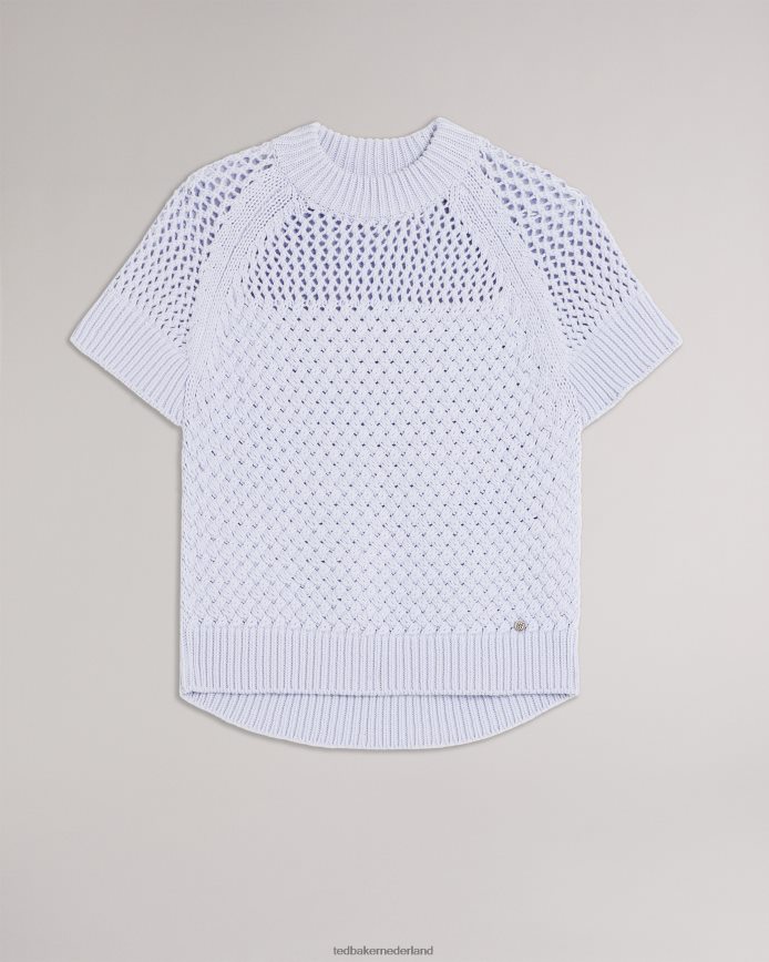 Ted Baker Stena tanktop met mandsteek babyblauw kleding vrouwen 6R02N142