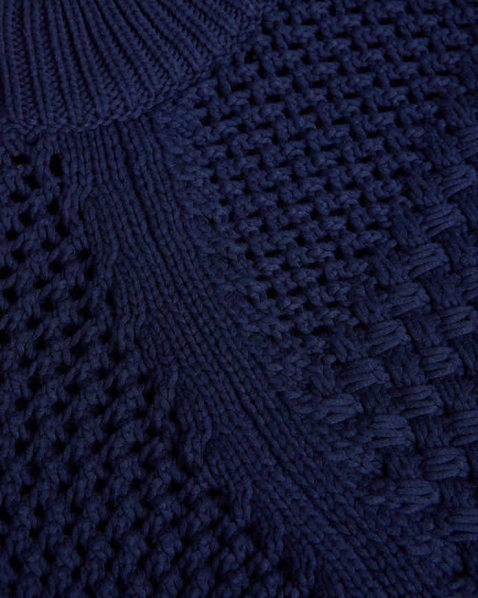 Ted Baker Stena tanktop met mandsteek donkerblauw kleding vrouwen 6R02N276