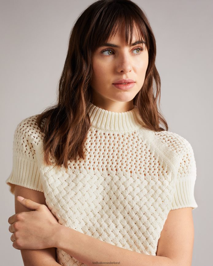 Ted Baker Stena tanktop met mandsteek wit kleding vrouwen 6R02N400