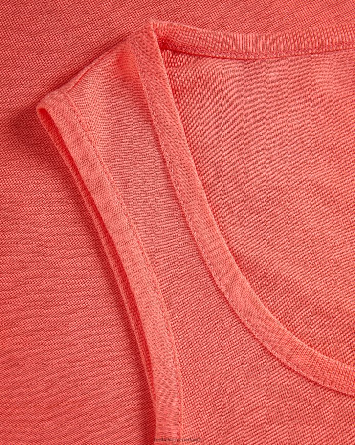 Ted Baker derien jersey tanktop met gemakkelijke pasvorm koraal kleding vrouwen 6R02N420