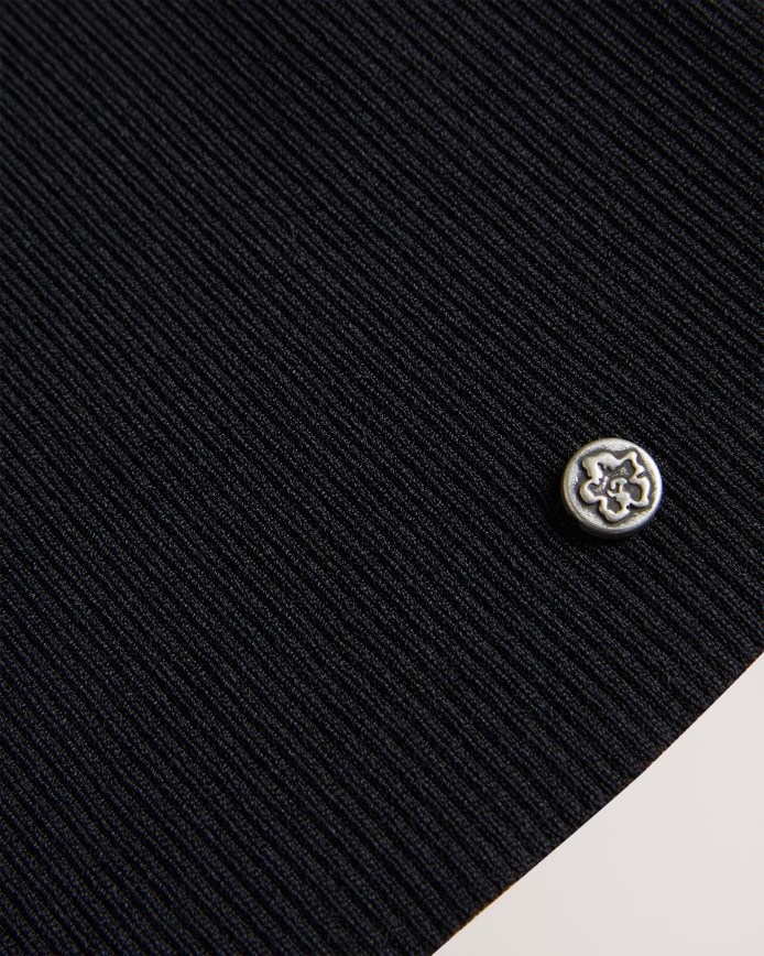 Ted Baker emiiaa geribde, aansluitende top zwart kleding vrouwen 6R02N410