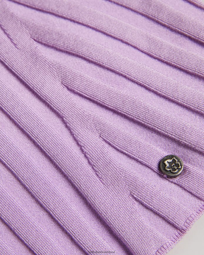 Ted Baker jolia ribgebreide top lila kleding vrouwen 6R02N46