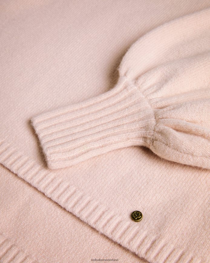 Ted Baker Rruuby oversized trui met trechterhals donkerroze kleding vrouwen 6R02N461