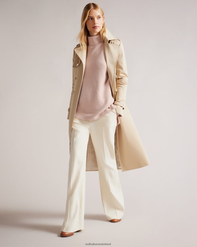 Ted Baker Rruuby oversized trui met trechterhals donkerroze kleding vrouwen 6R02N461