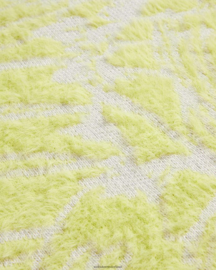 Ted Baker Marrlo jacquard trui met gemakkelijke pasvorm lichtgroen kleding vrouwen 6R02N91