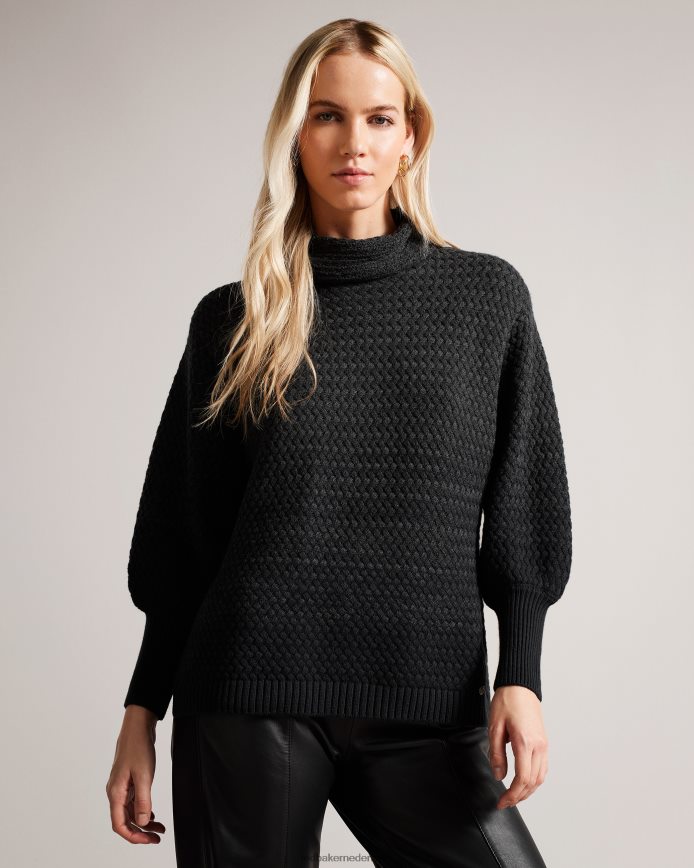 Ted Baker eyeris tuniektrui met mandsteek zwart kleding vrouwen 6R02N403