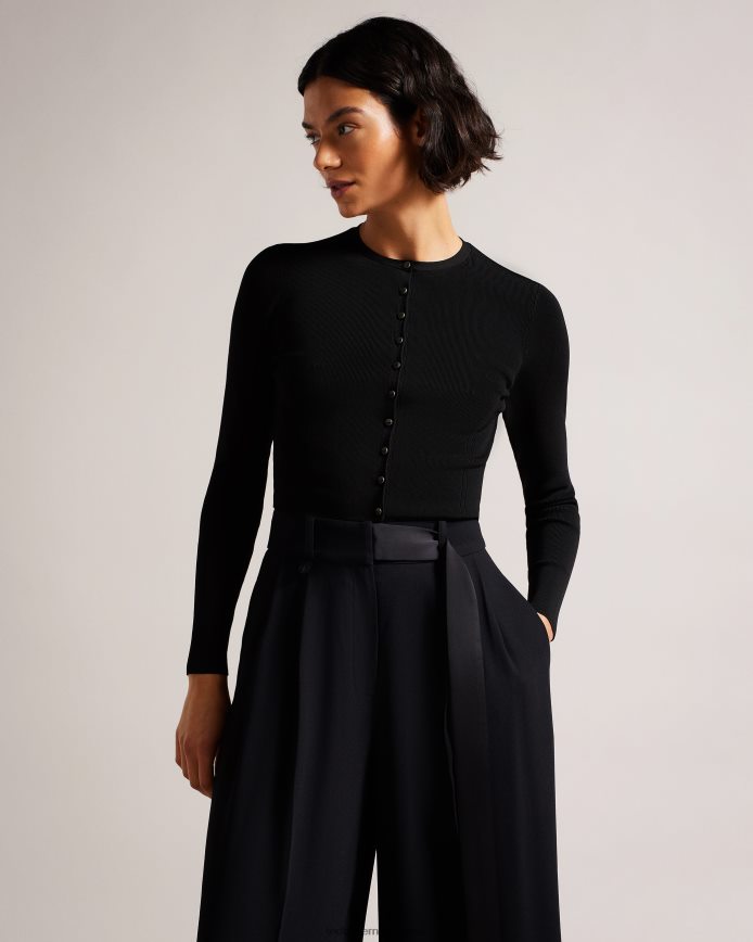 Ted Baker Camilda rayon cropped vest zwart kleding vrouwen 6R02N399