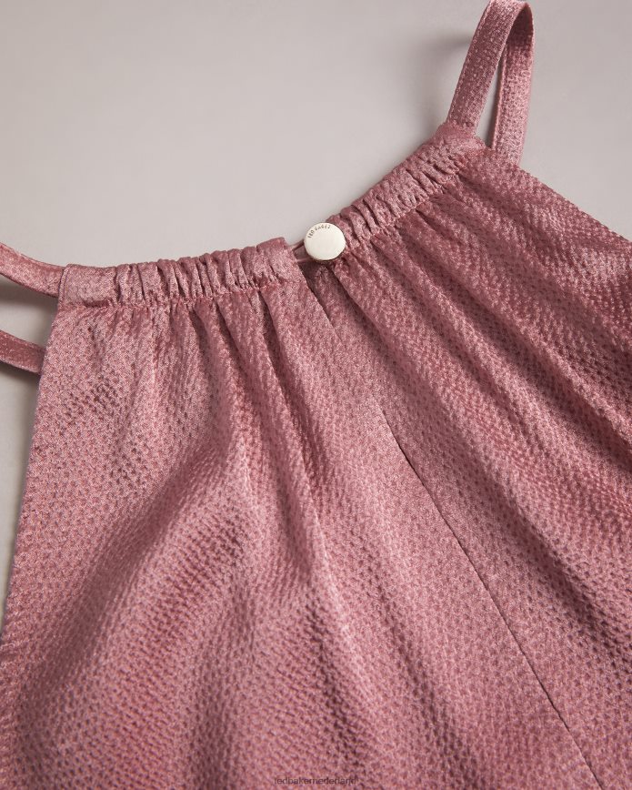 Ted Baker roxieyy midaxi-jurk met halternek donker roze kleding vrouwen 6R02N193