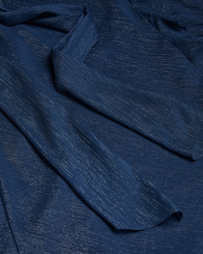 Ted Baker Laurae maxi-jurk met schuine snit en ruchesdetail donkerblauw kleding vrouwen 6R02N235