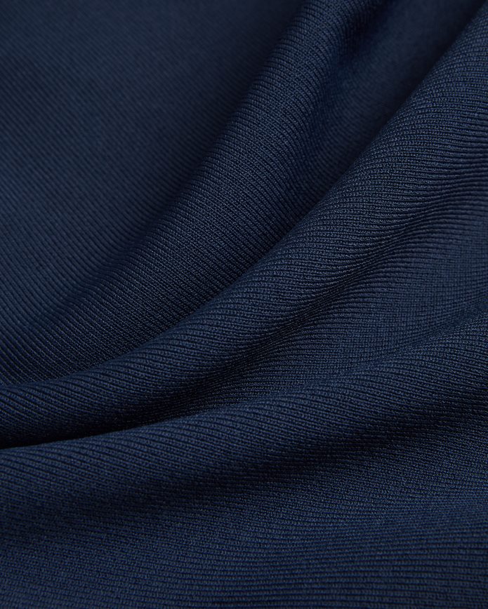 Ted Baker Lounia gebreide bodycon midi-jurk met uitlopende mouwen donkerblauw kleding vrouwen 6R02N187