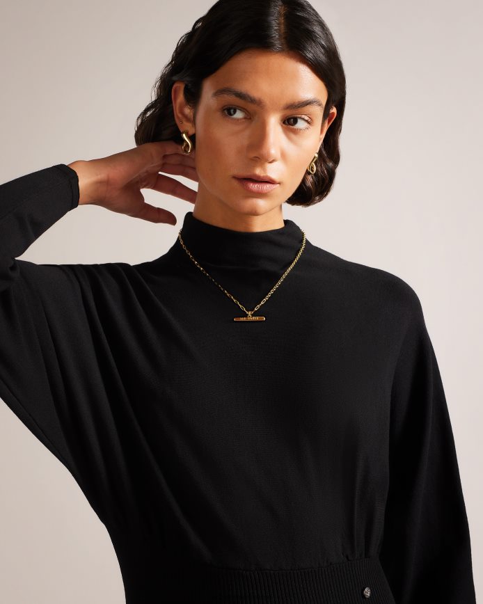 Ted Baker Midi-jurk van Alice Cocoon zwart kleding vrouwen 6R02N283