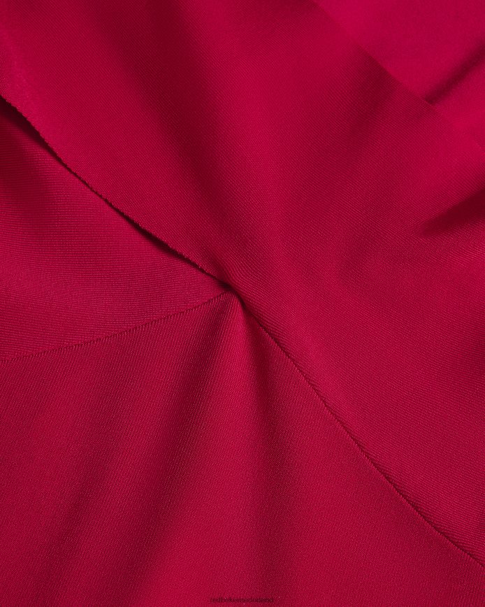 Ted Baker Mikella gekruiste gebreide midi-bodycon fel roze kleding vrouwen 6R02N198