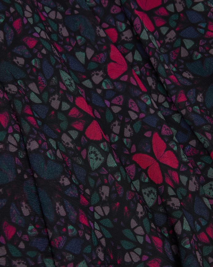 Ted Baker daniaa a-lijn midi-jurk met vlinderprint zwart kleding vrouwen 6R02N60