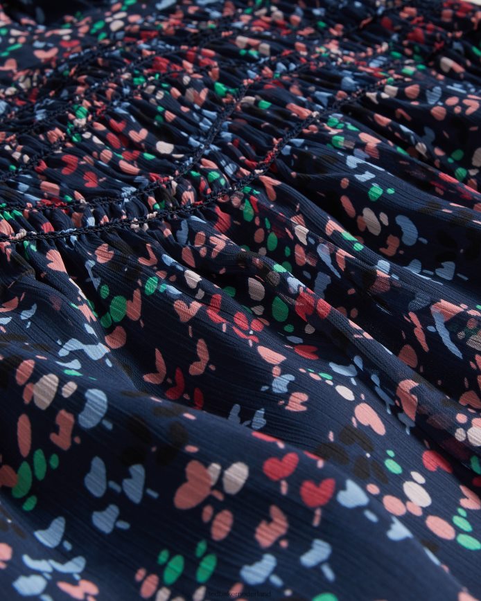 Ted Baker casadee mini-wikkeljurk met kielpaneel donker marine kleding vrouwen 6R02N261