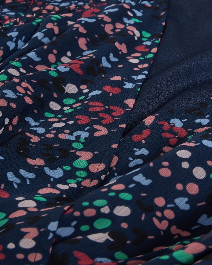 Ted Baker casadee mini-wikkeljurk met kielpaneel donker marine kleding vrouwen 6R02N261