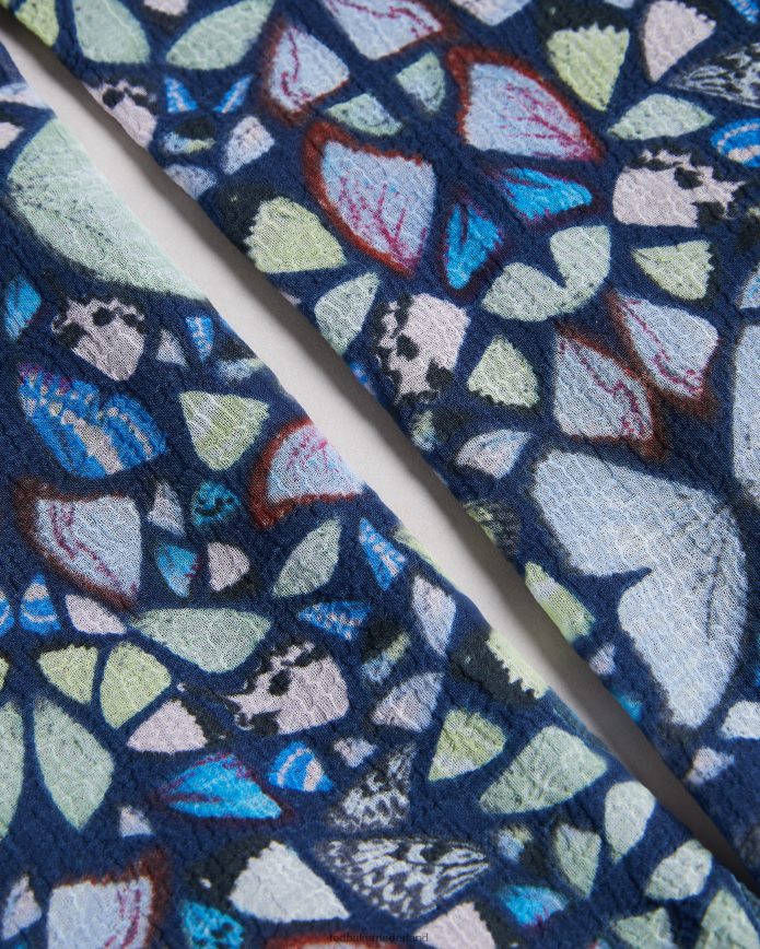 Ted Baker rohzan gelaagde swing mini-jurk middelblauw kleding vrouwen 6R02N74