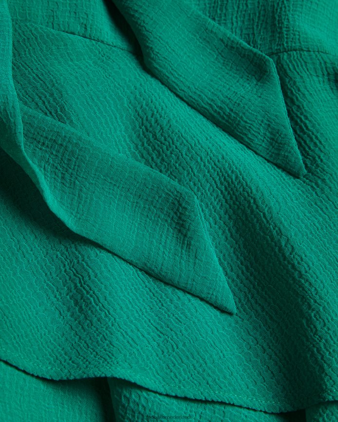 Ted Baker zandaa asymmetrische gelaagde mini-jurk groente kleding vrouwen 6R02N459