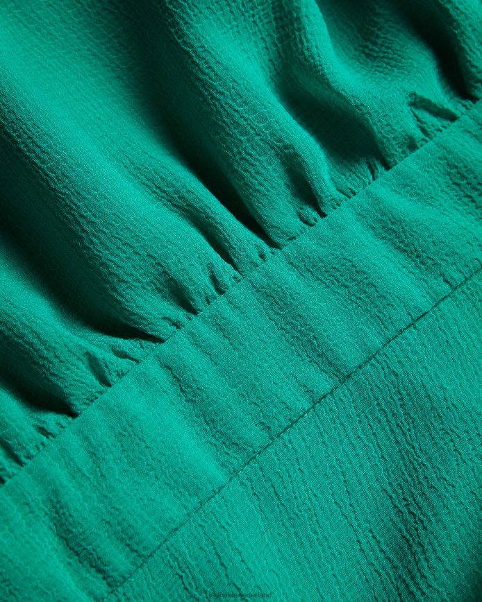 Ted Baker zandaa asymmetrische gelaagde mini-jurk groente kleding vrouwen 6R02N459