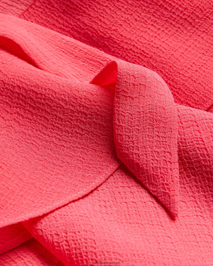 Ted Baker zandaa asymmetrische gelaagde mini-jurk koraal kleding vrouwen 6R02N455