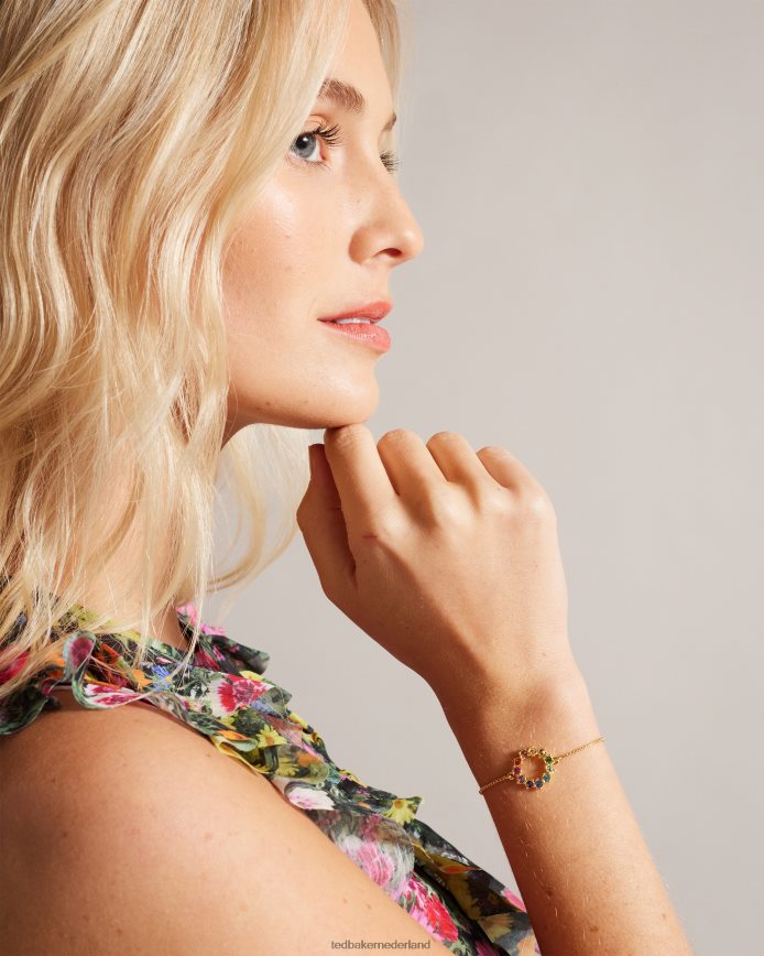 Ted Baker Cresta kristallen hoepelarmband veelkleurig juwelen vrouwen 6R02N1109