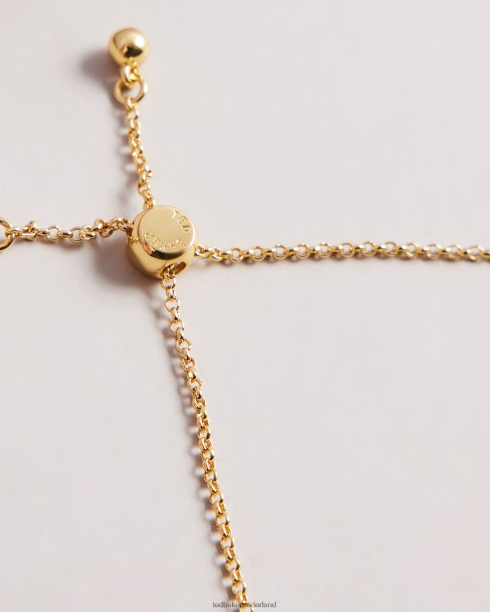 Ted Baker Larsela liefdesbrief bedelarmband rood juwelen vrouwen 6R02N1066