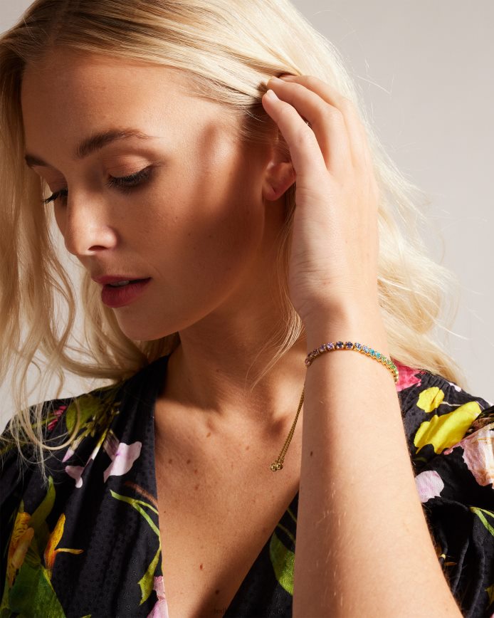 Ted Baker Melrah icoon kristallen schuifarmband geassorteerd juwelen vrouwen 6R02N1005