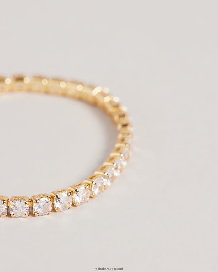 Ted Baker Melrah icoon kristallen schuifarmband gouden kleur juwelen vrouwen 6R02N992